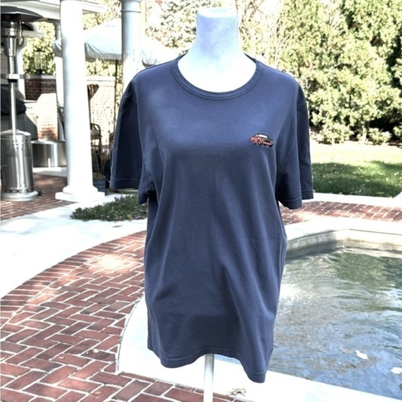 Escuyer Mens Crew Neck With Auto Patch T-Shirt - Picture 1 of 11
